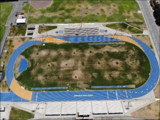 Corcoran High School Track Receives Colorful Makeover