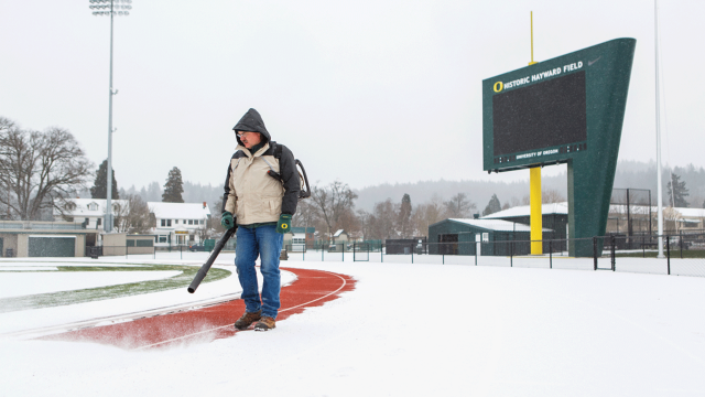 snow removal track and field